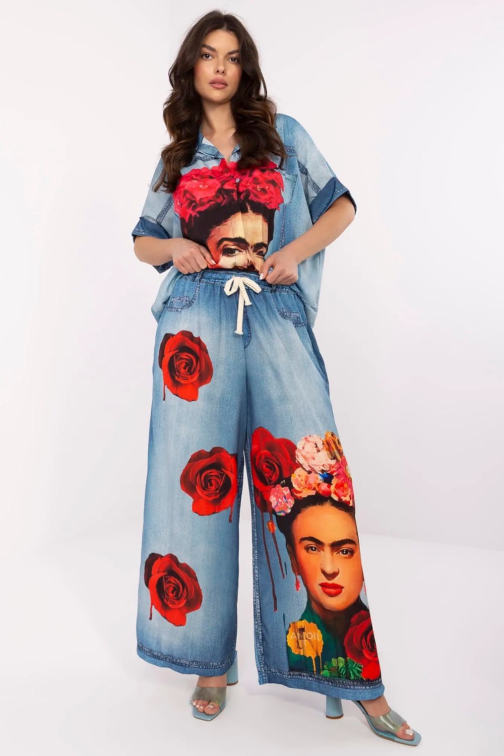  Pantalon femme model 210026 Italy Moda 