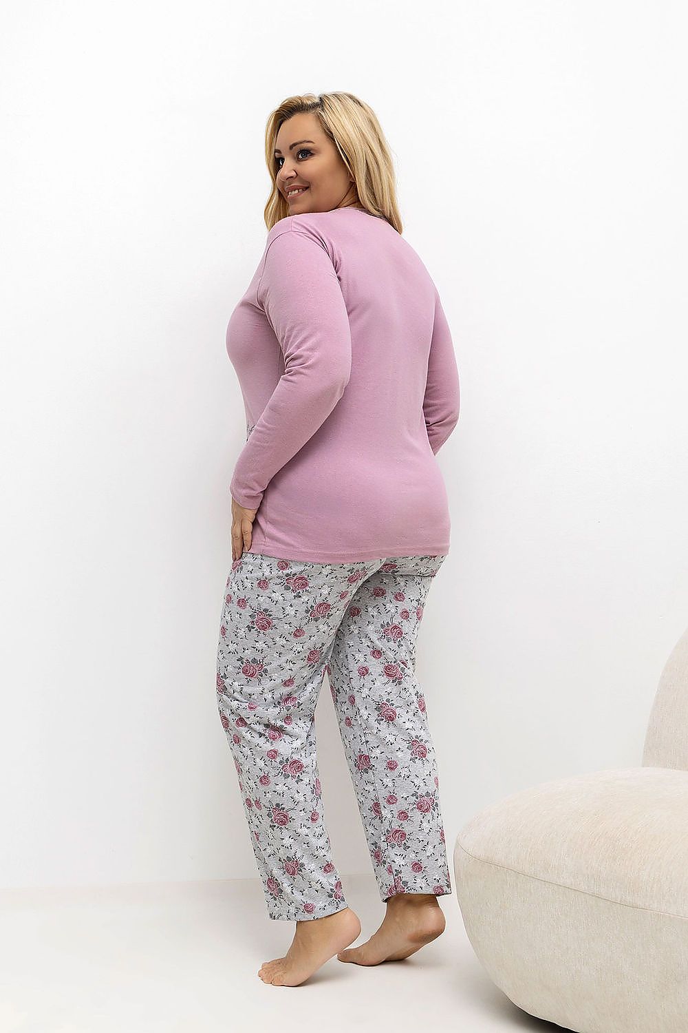  Pyjama Taille Plus model 221188 Forever Pink 