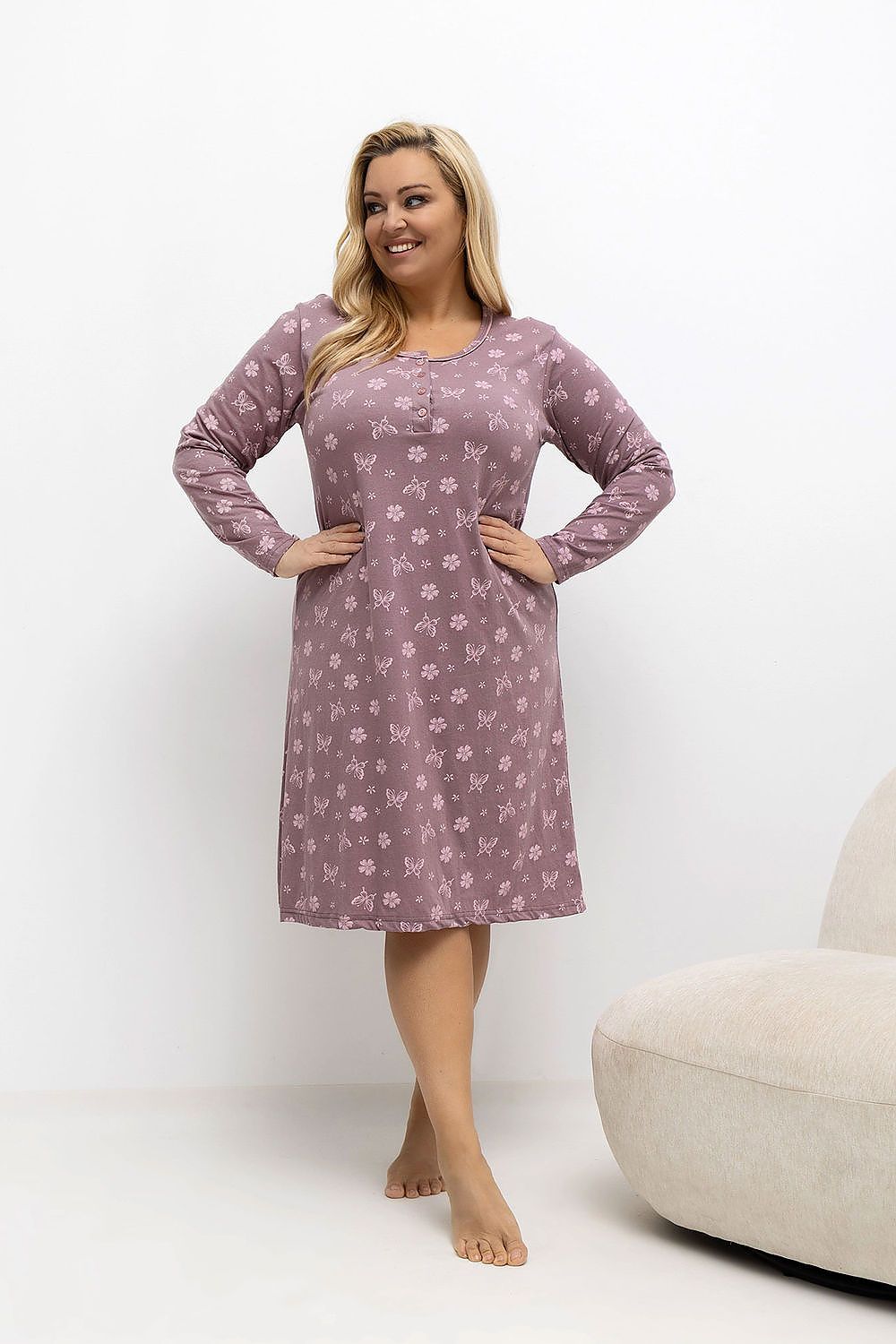  Chemise de nuit Plus Size model 221200 Forever Pink 